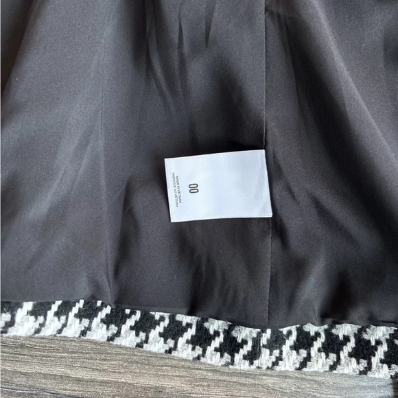 NWT Express Blazer Black And White Single Button Beautiful Size OO - Picture 6 of 8